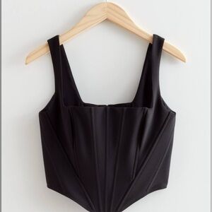 & Other Stories Charcoal Sleeveless Top